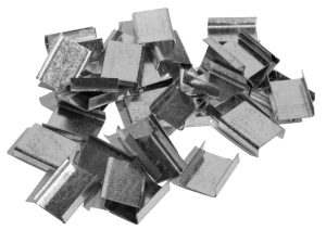 Verschlusshülsen für Stahlband mit pneumatischem Spanner und Verschließer