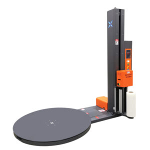 Stretchmaschine mit Waage und Drucker SMARTWRAP X2 PRE-STRETCH mit Drehteller und Folienschlitten